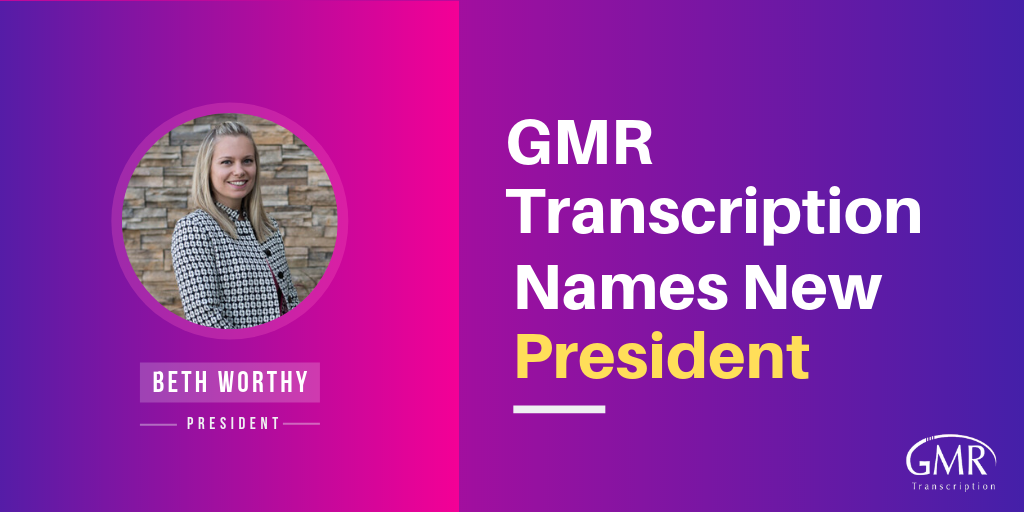 GMR Transcription Names New President