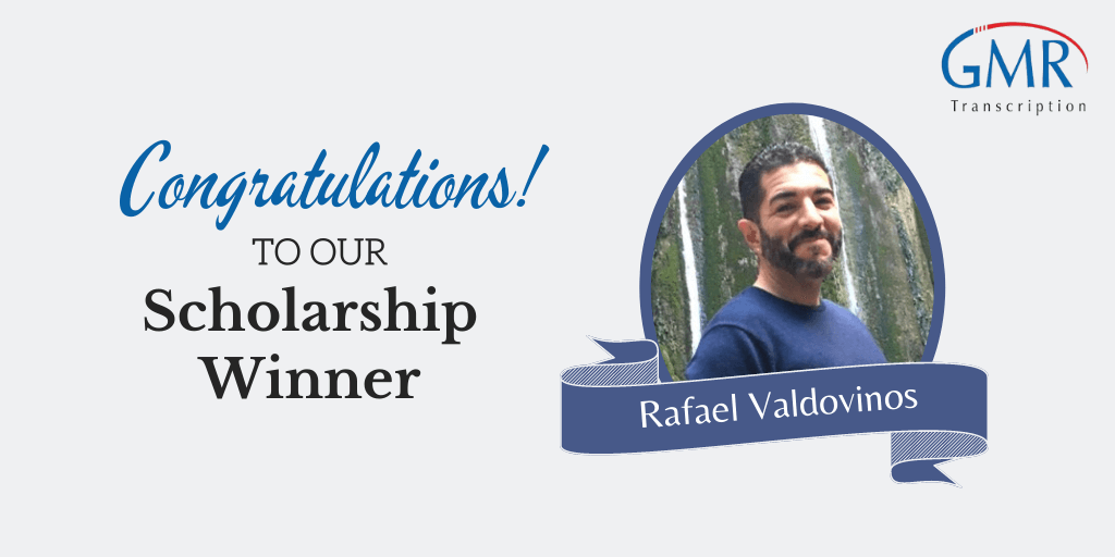 Rafael Valdovinos, Our GMR Transcription Scholarship Winner from Allan Hancock College