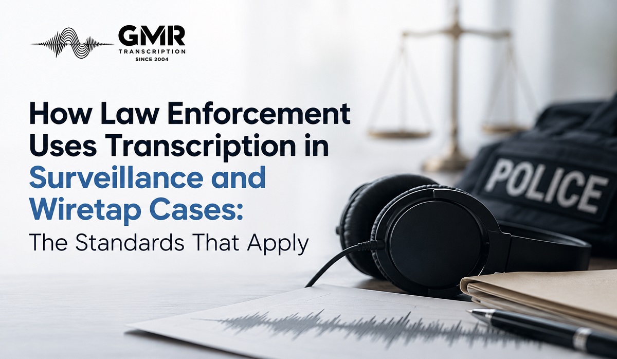 How Law Enforcement Uses Transcription in Surveillance and Wiretap Cases: The Standards That Apply