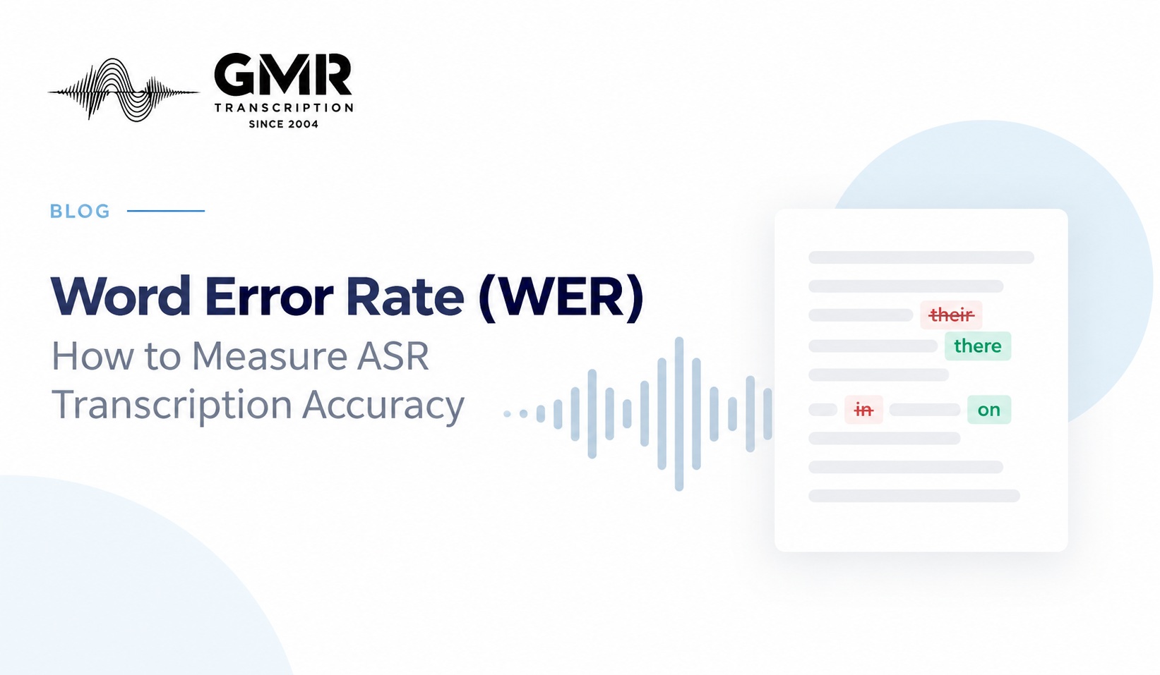 Word Error Rate (WER): How to Calculate and Interpret Transcription Accuracy