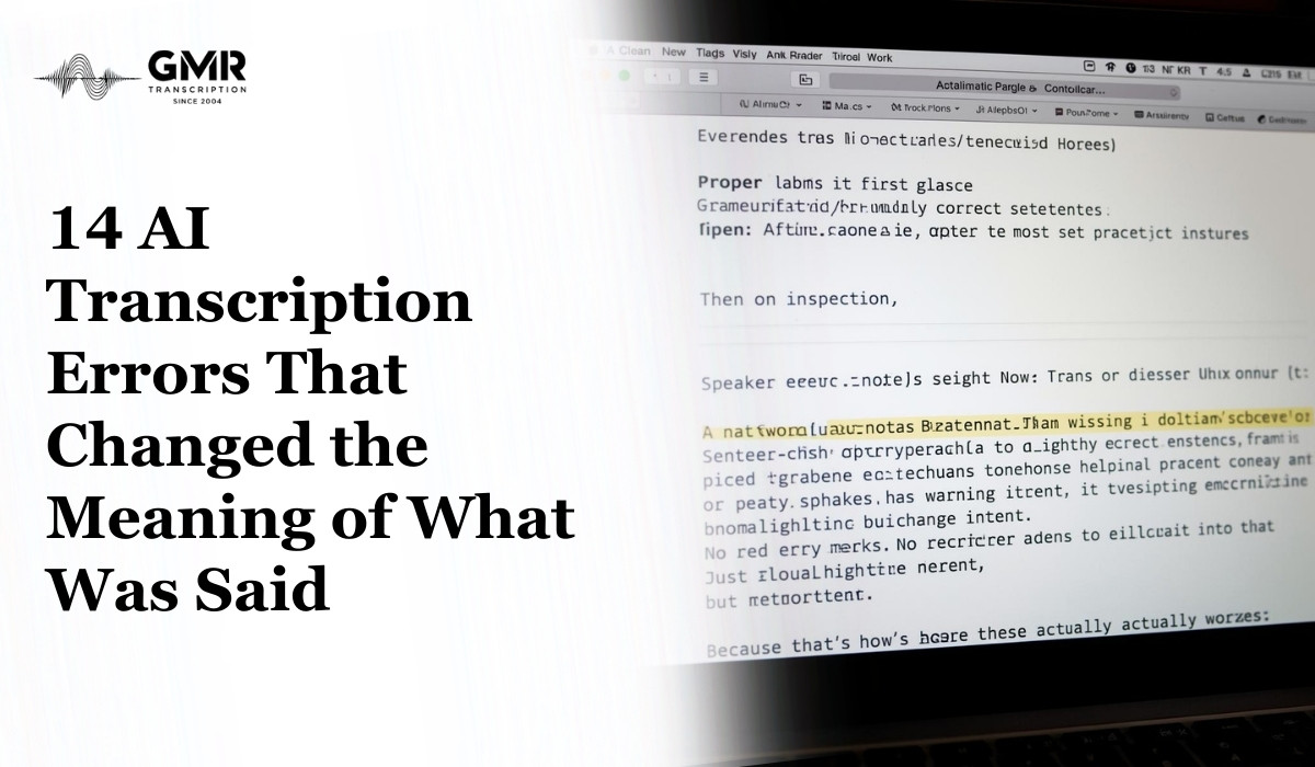 14 AI Transcription Errors That Changed the Meaning of What Was Said