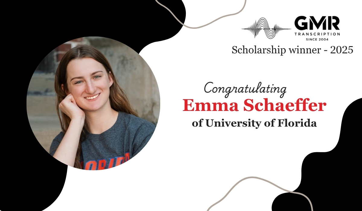Emma Schaeffer, Our GMR Transcription Summer Scholarship-2025 Winner from University of Florida