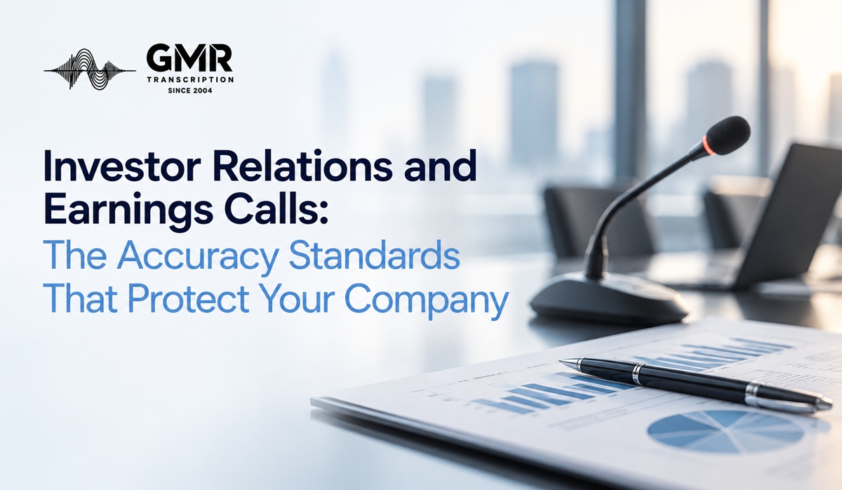 Investor Relations and Earnings Calls: The Accuracy Standards That Protect Your Company