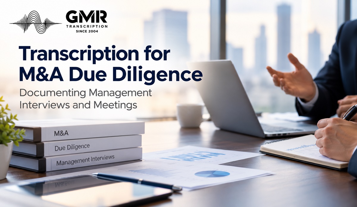 Transcription for M&A Due Diligence: Documenting Management Interviews and Meetings